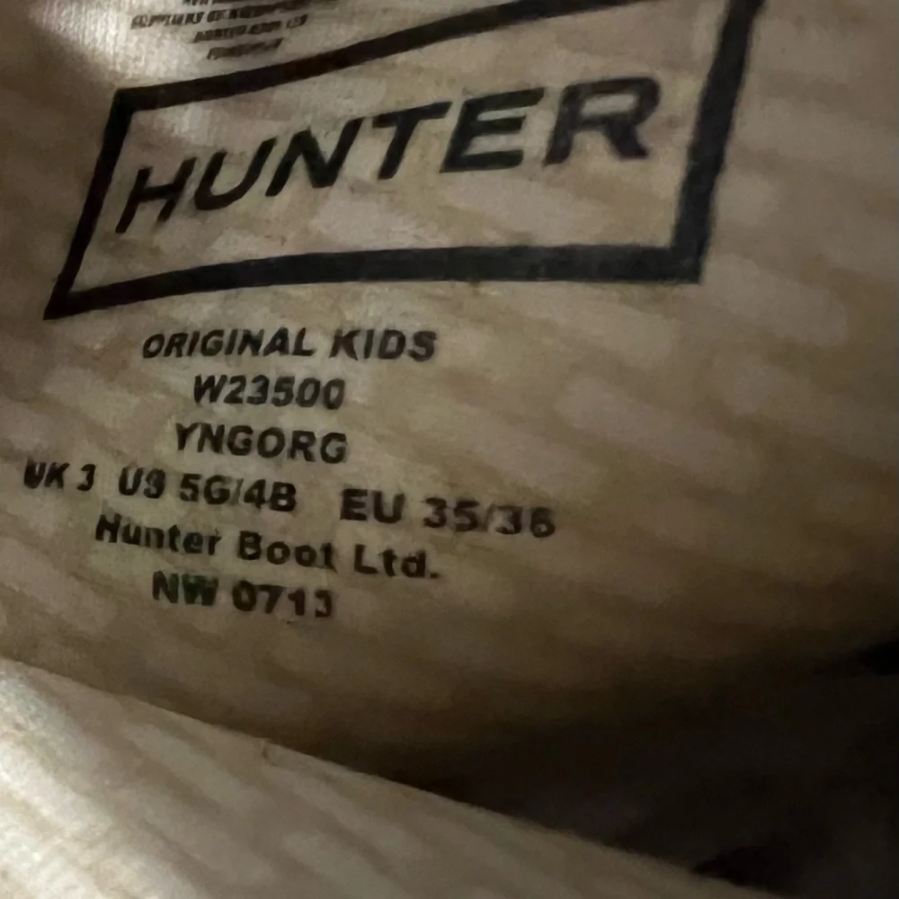 Hunter Kids Black Rain Boots